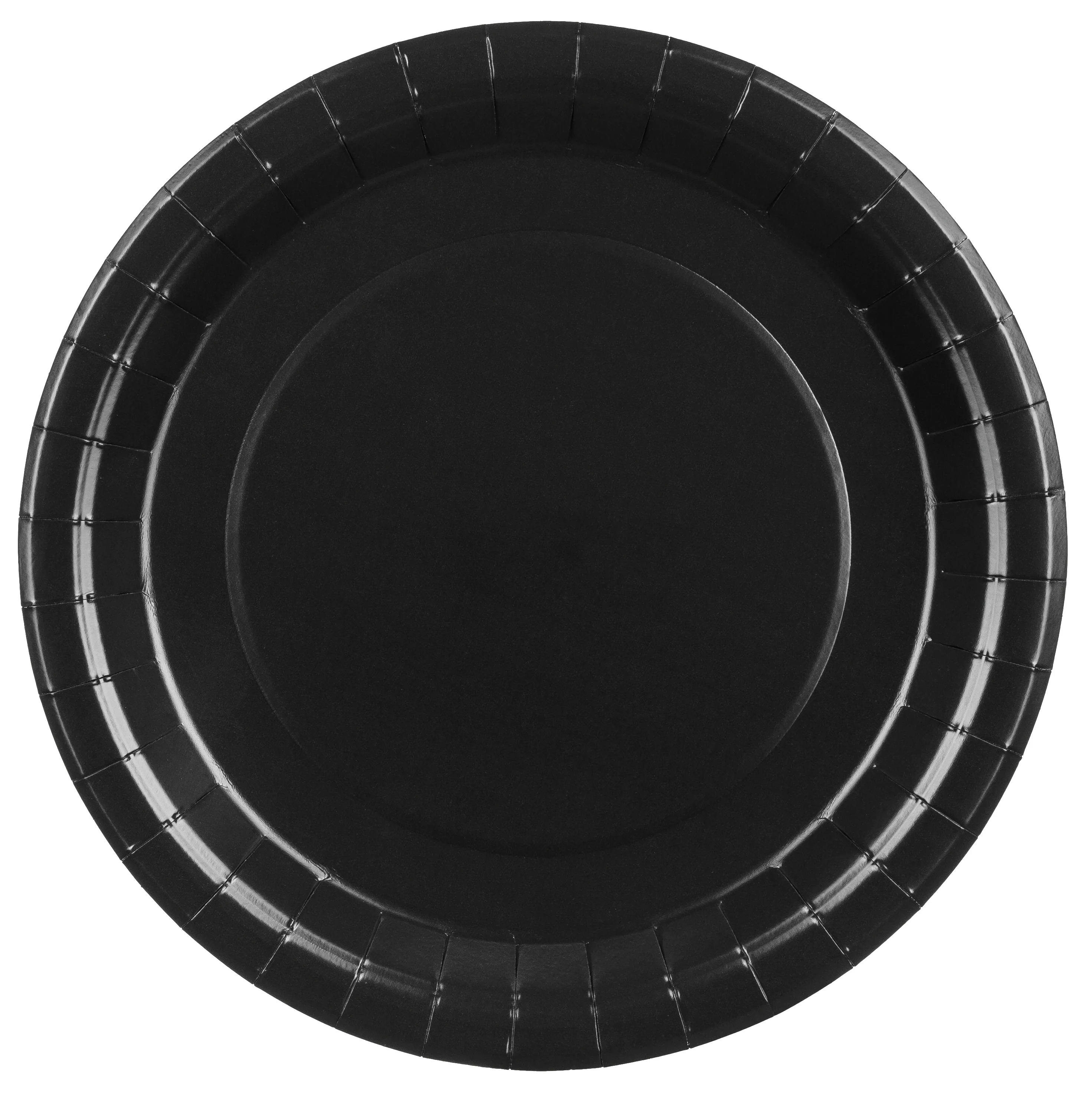Pahvilautanen musta, 23 cm 6 kpl/pkt