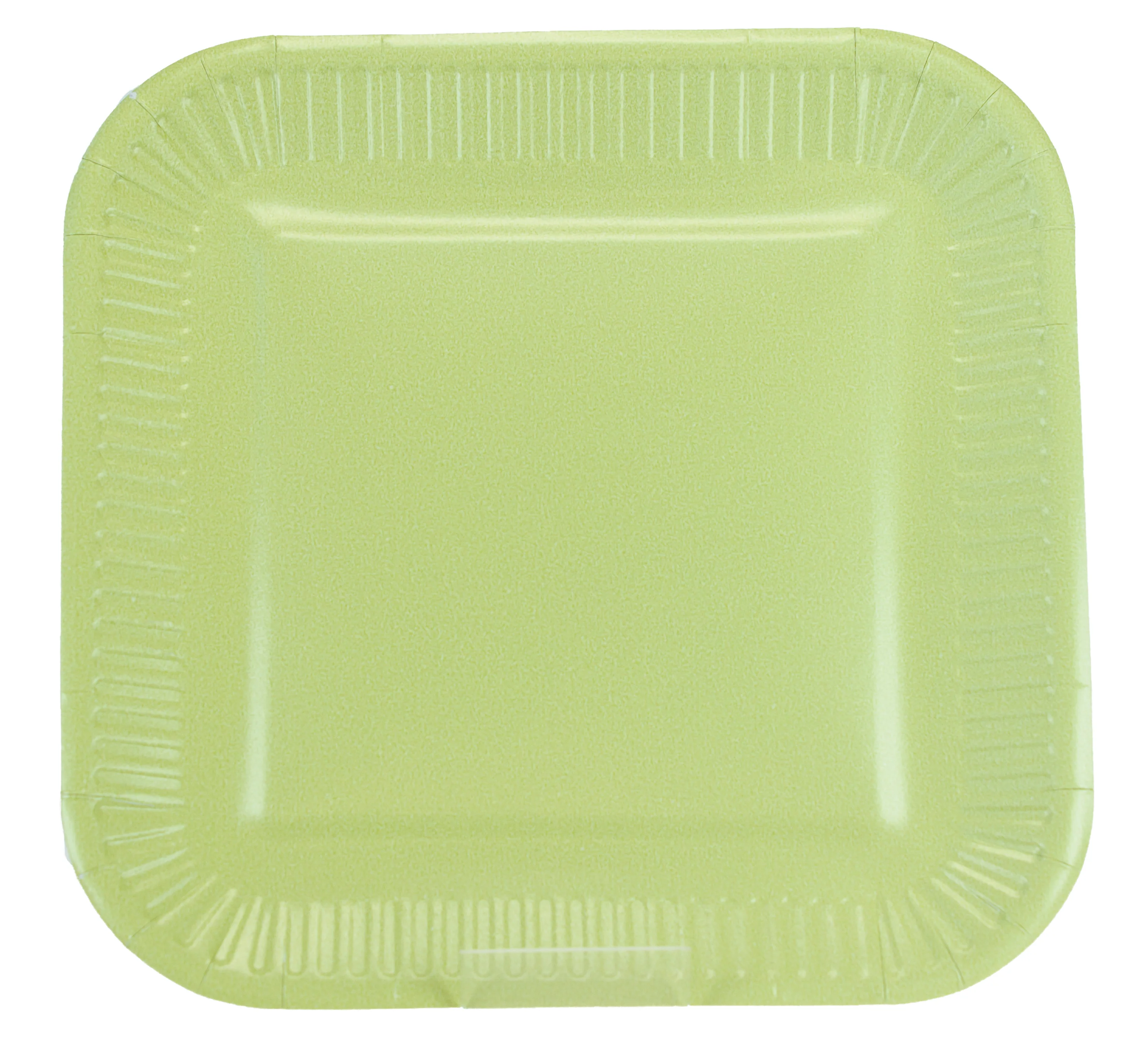Pahvilautanen neliö 23 cm lime 10 kpl/pkt