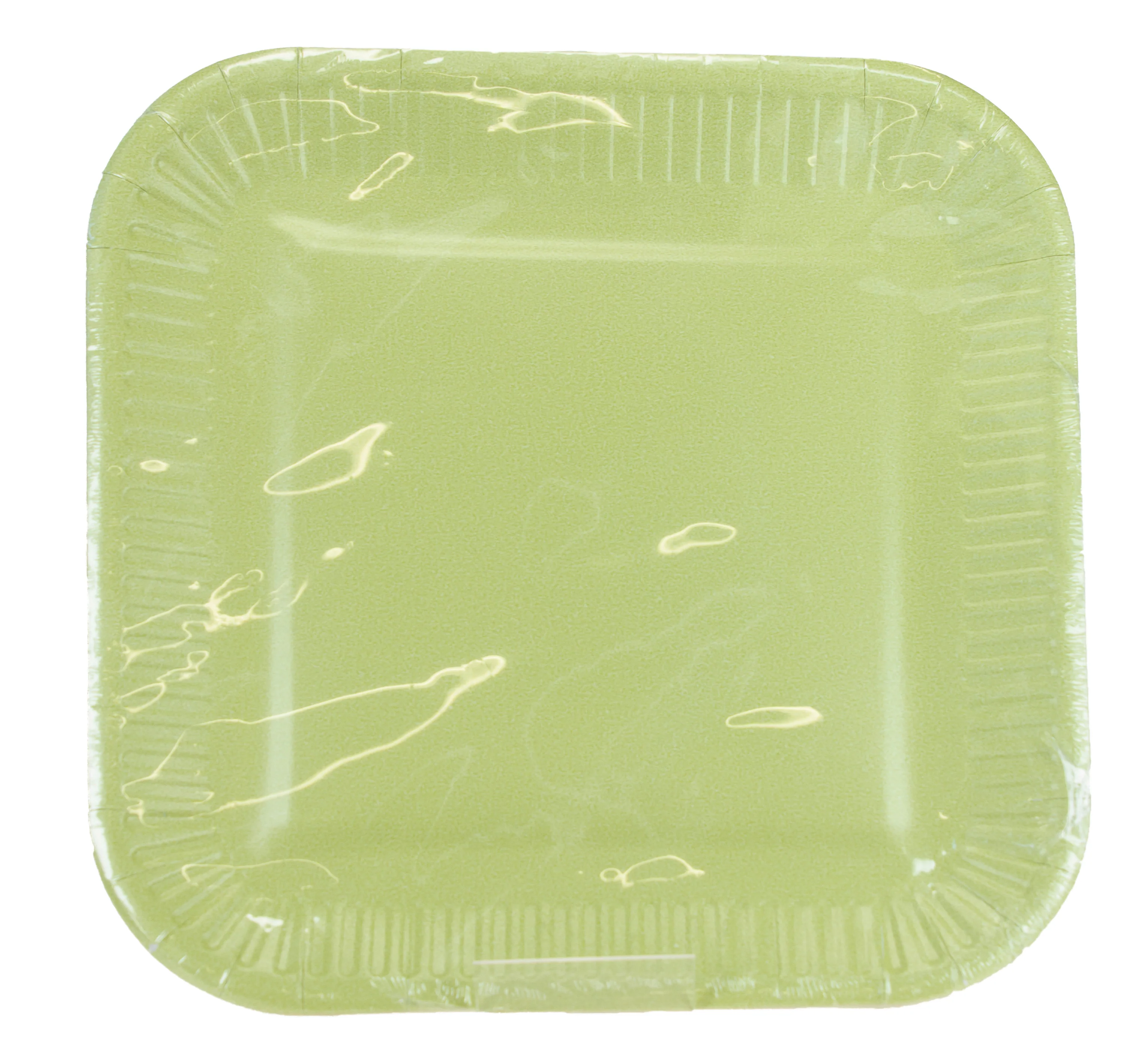 Pahvilautanen neliö 23 cm lime 10 kpl/pkt - Image 2