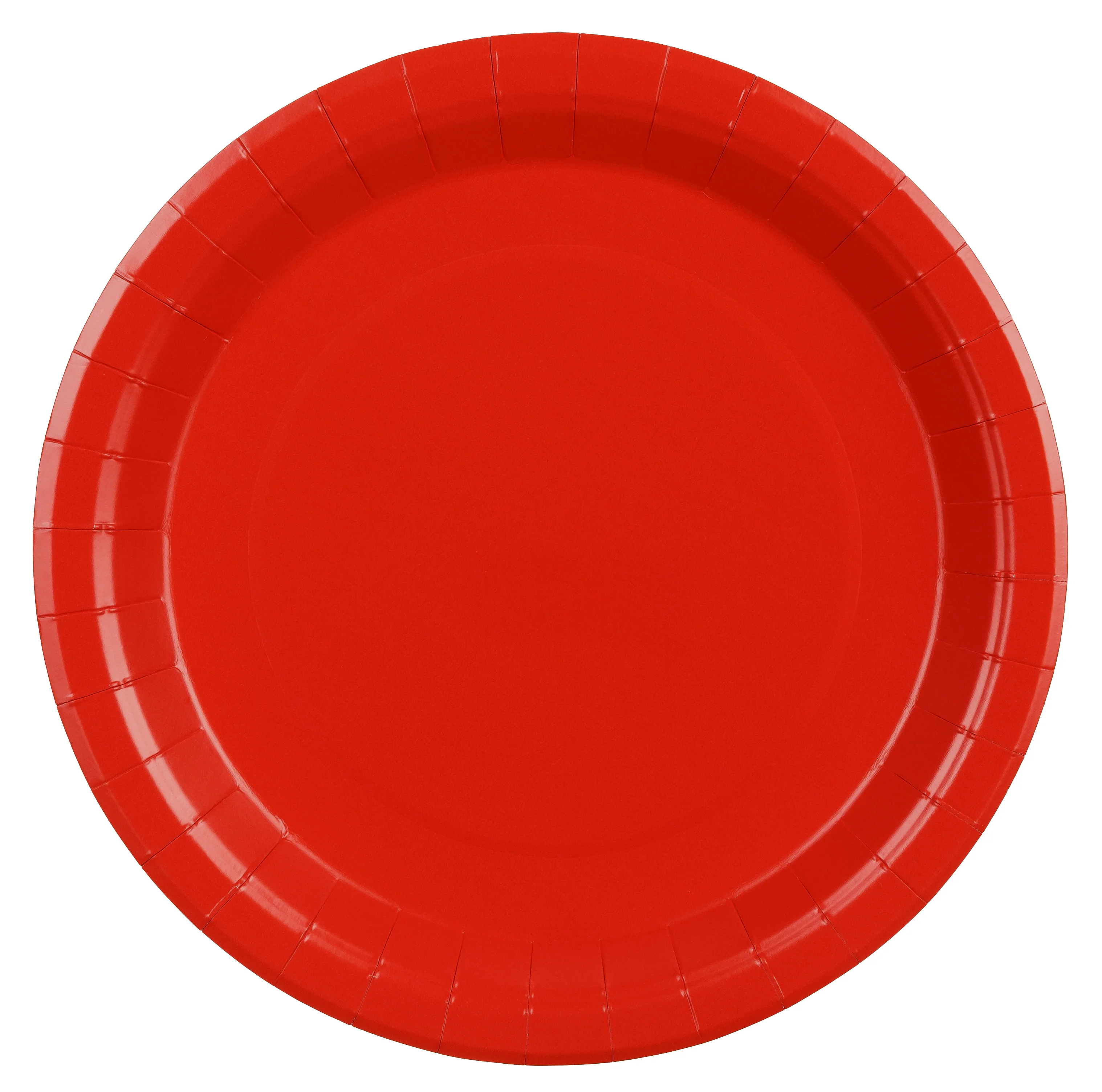 Pahvilautanen punainen, 23 cm 6 kpl/pkt