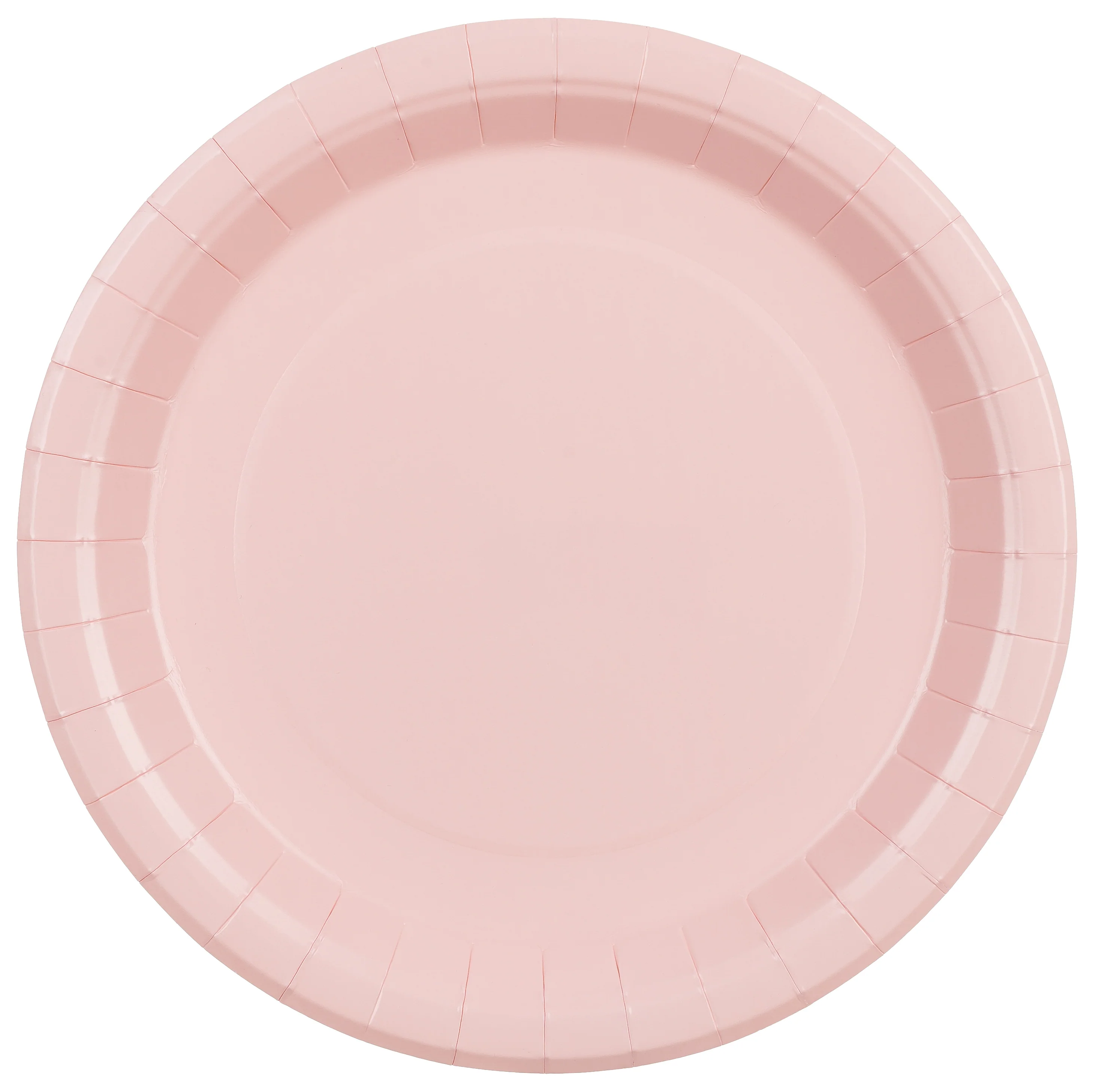 Pahvilautanen vaaleanpunainen, 23 cm 6 kpl/pkt
