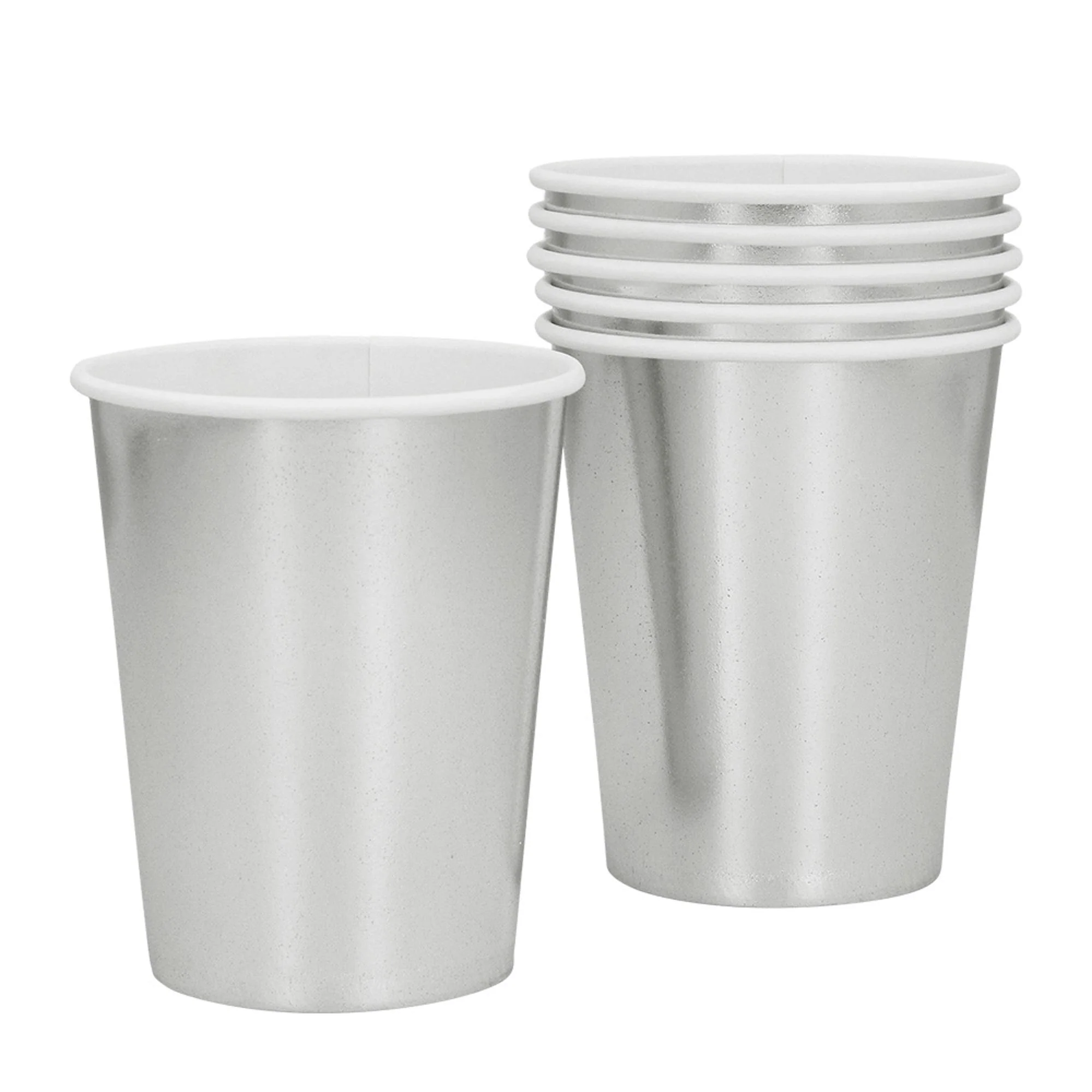 Pahvimuki hopeanvärinen 250 ml 6 kpl/pkt