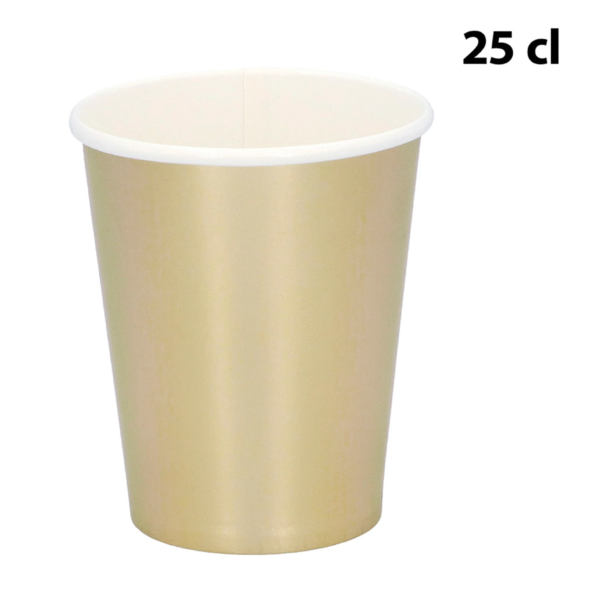 Pahvimuki kullanvärinen 250 ml 6 kpl/pkt - Image 2