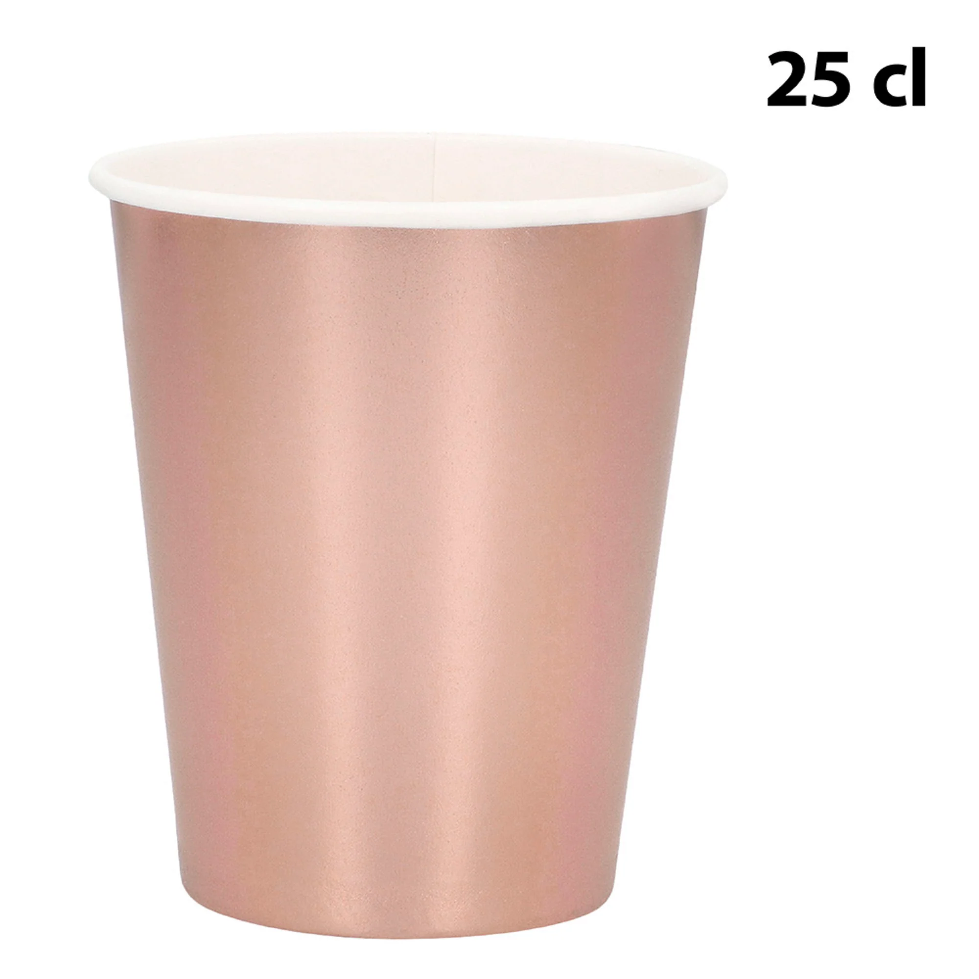 Pahvimuki ruusukullanvärinen 250 ml 6 kpl/pkt - Image 2