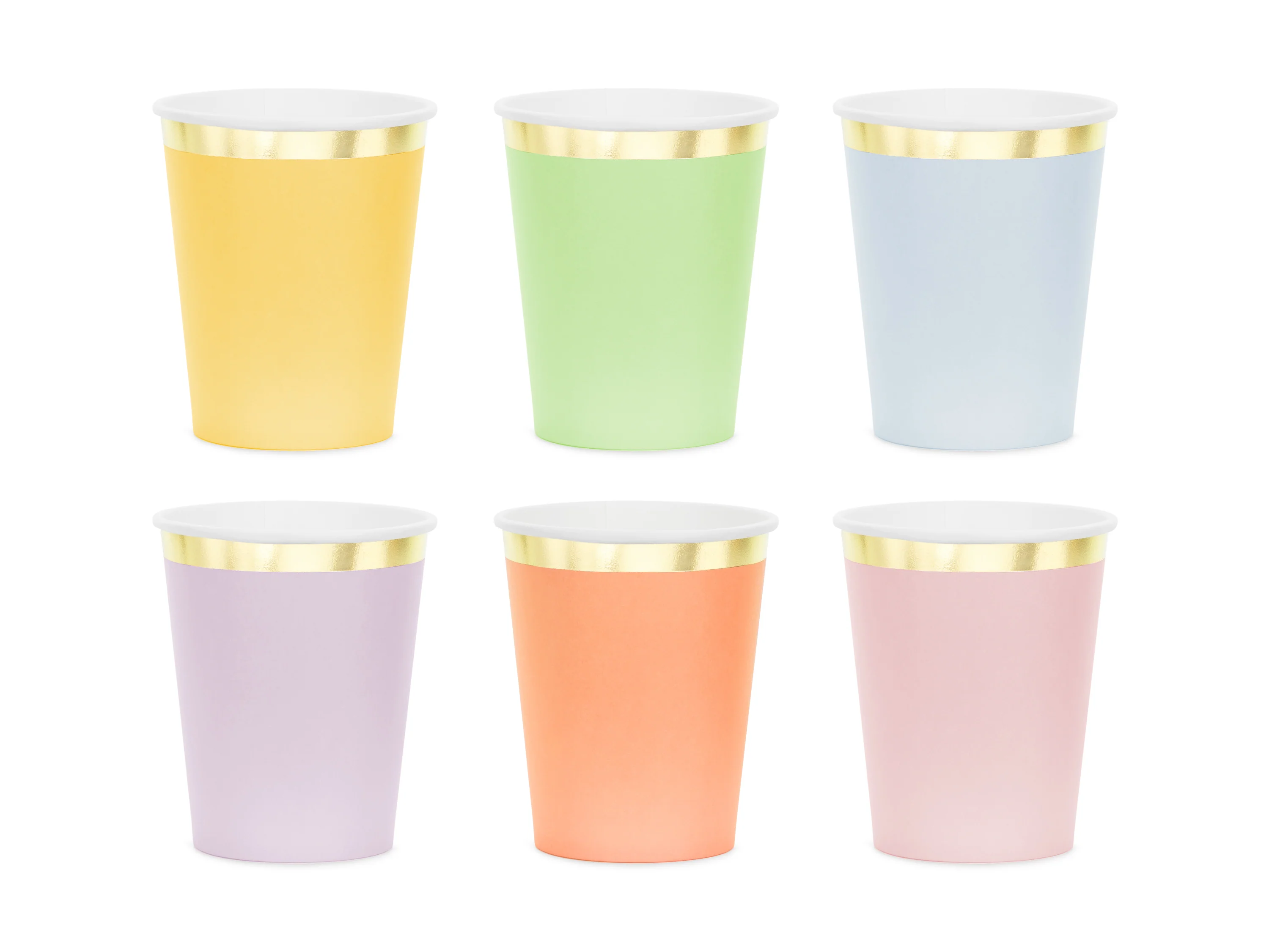 Pastelli pahvimuki värilajitelma, 6 kpl/pkt