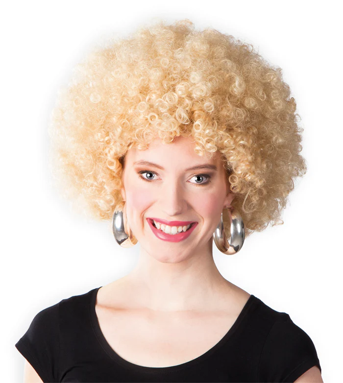 Peruukki afro, vaalea - Image 3