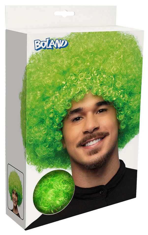 Peruukki afro, vihreä - Image 5