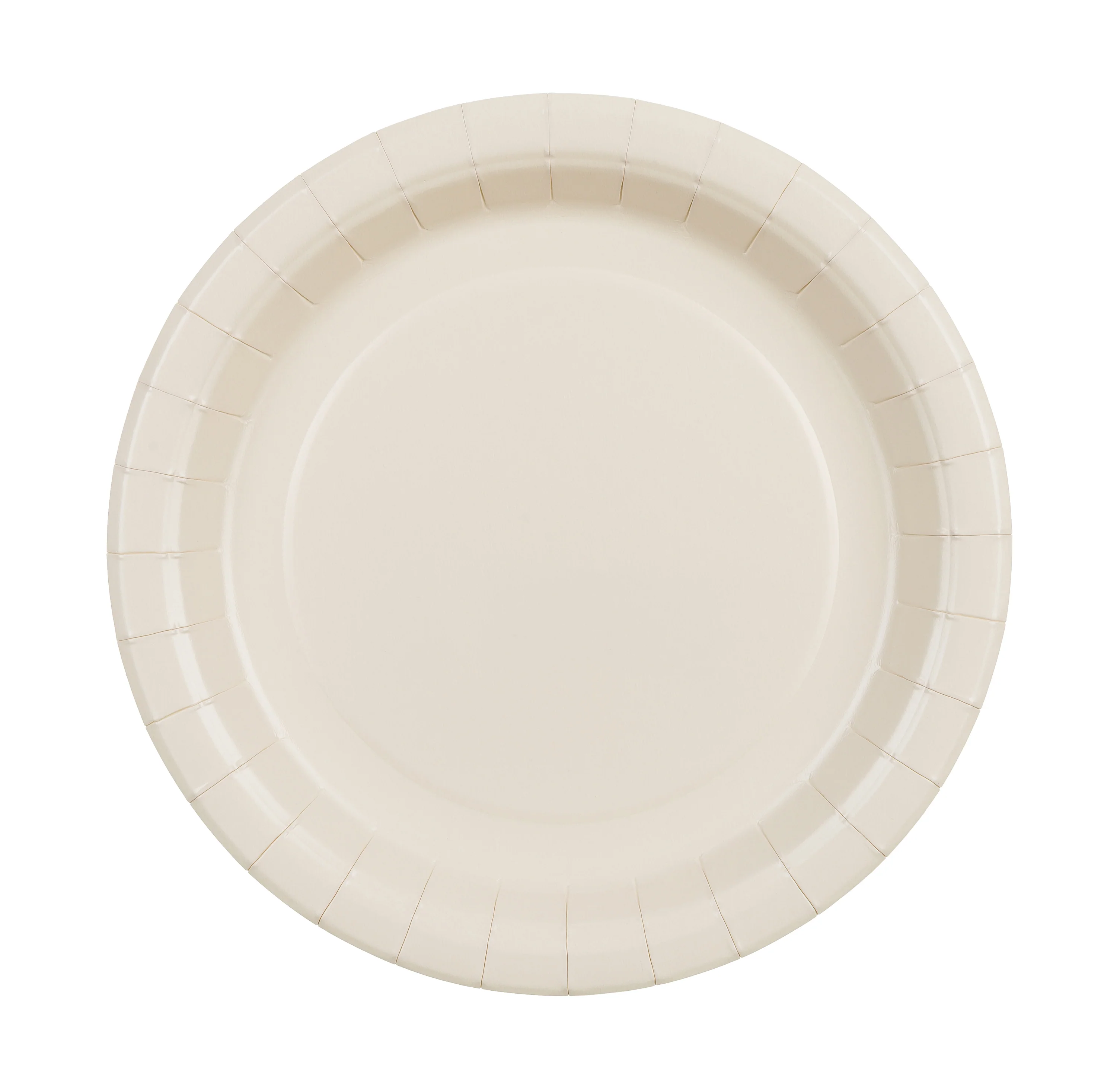 Pieni pahvilautanen beige, 18 cm 6 kpl/pkt