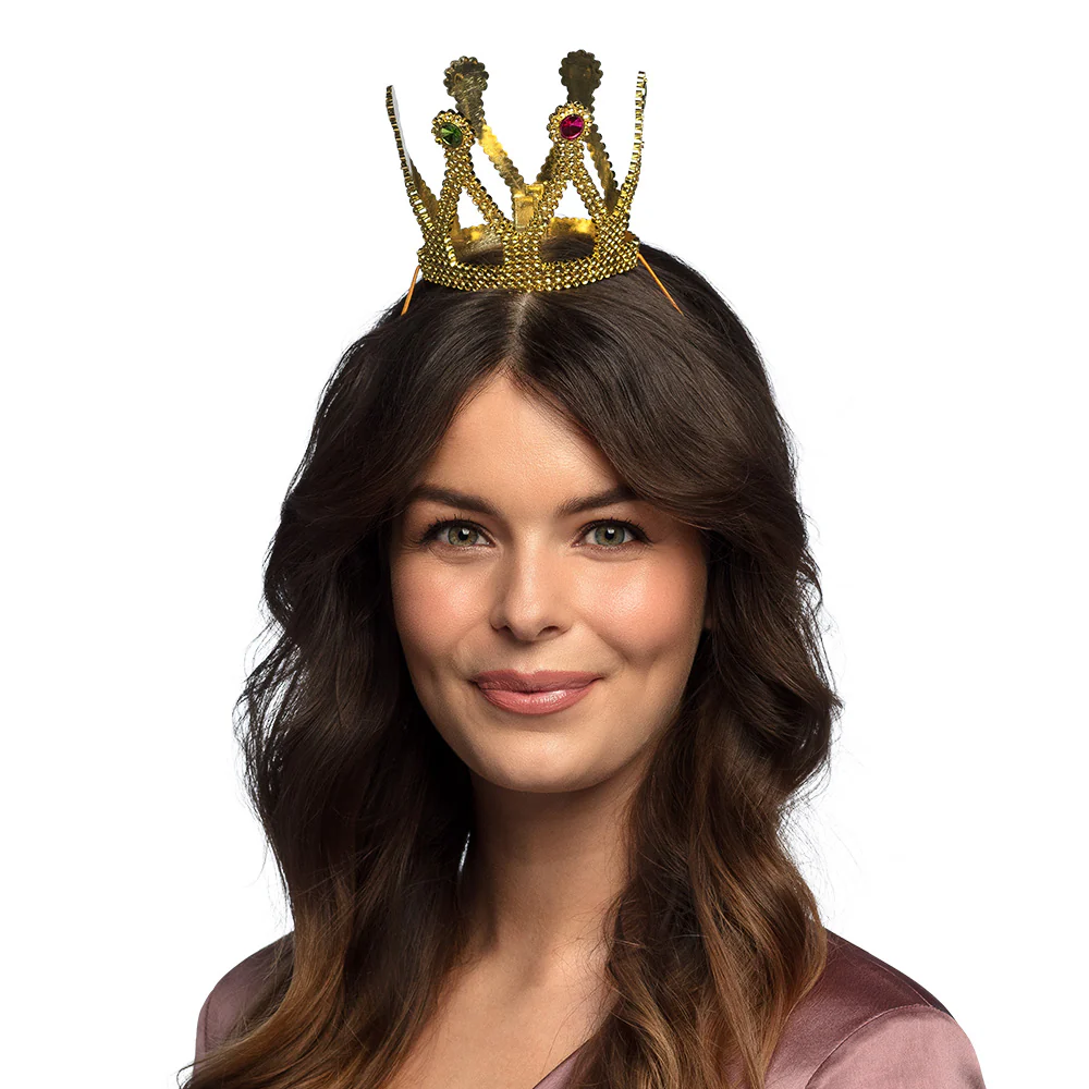 Prinsessatiara taivutettava kullanvärinen - Image 3