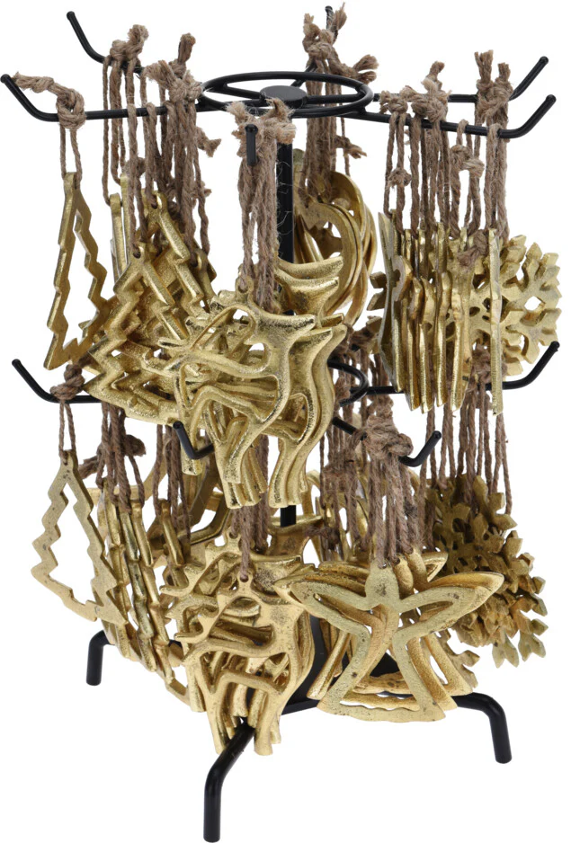 Ripustettava koriste jouluaiheet metallia 10 cm 1 kpl (6 eri mallivaihtoehtoa) - Image 2