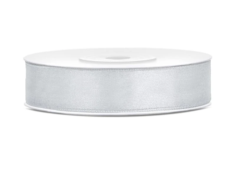 Satiininauha 12mm/25m, hopea