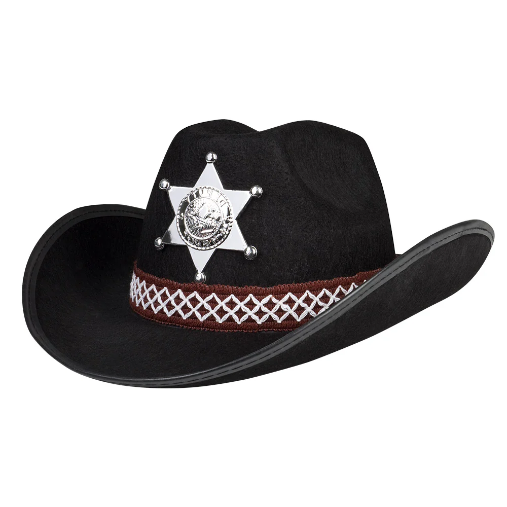 Sheriffin hattu lasten musta
