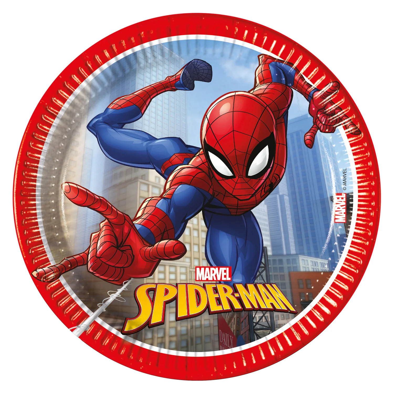 Spiderman lautanen 20 cm 8 kpl/pkt