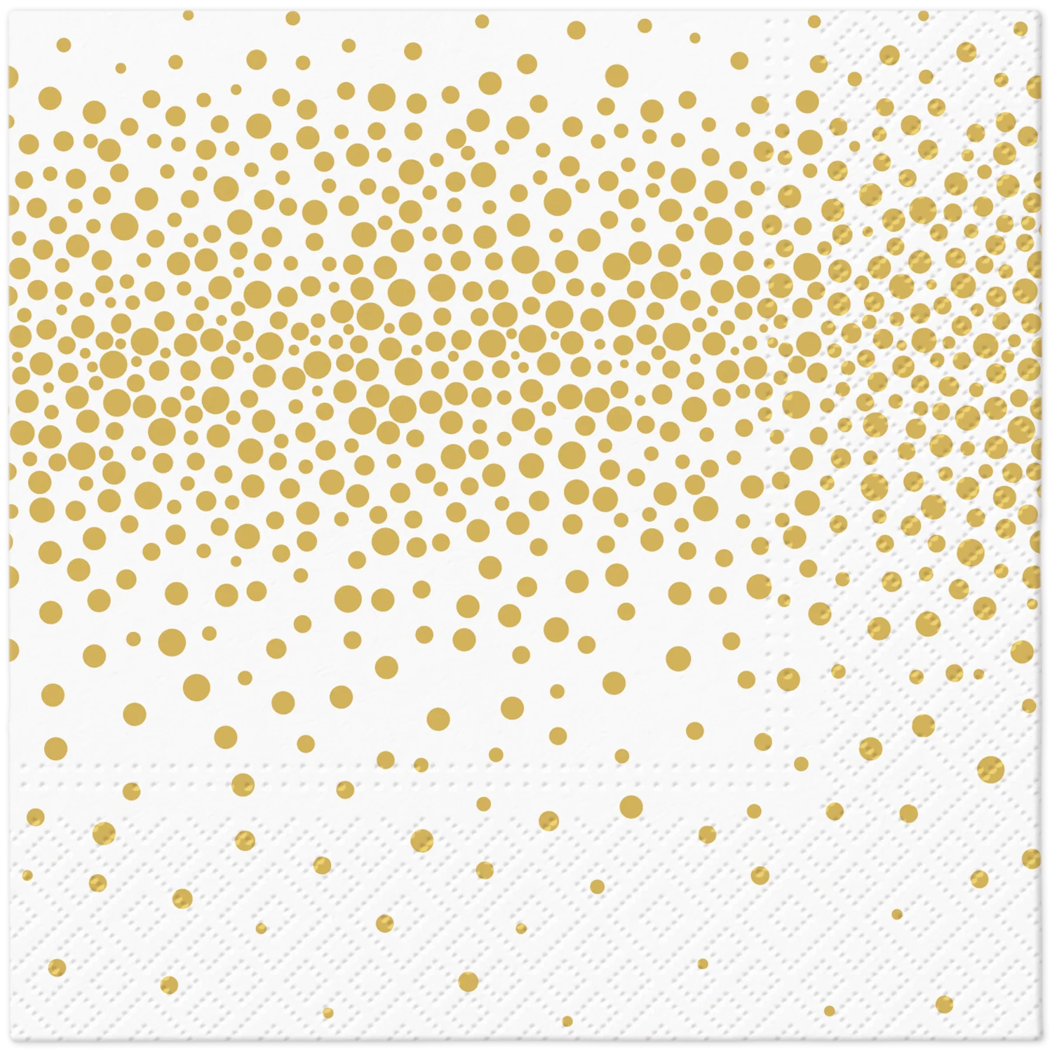 Suuri lautasliina konfetti kulta 33 x 33 cm 20 kpl/pkt