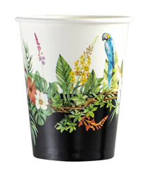 Tropiikki pahvimuki 250 ml 8 kpl/pkt