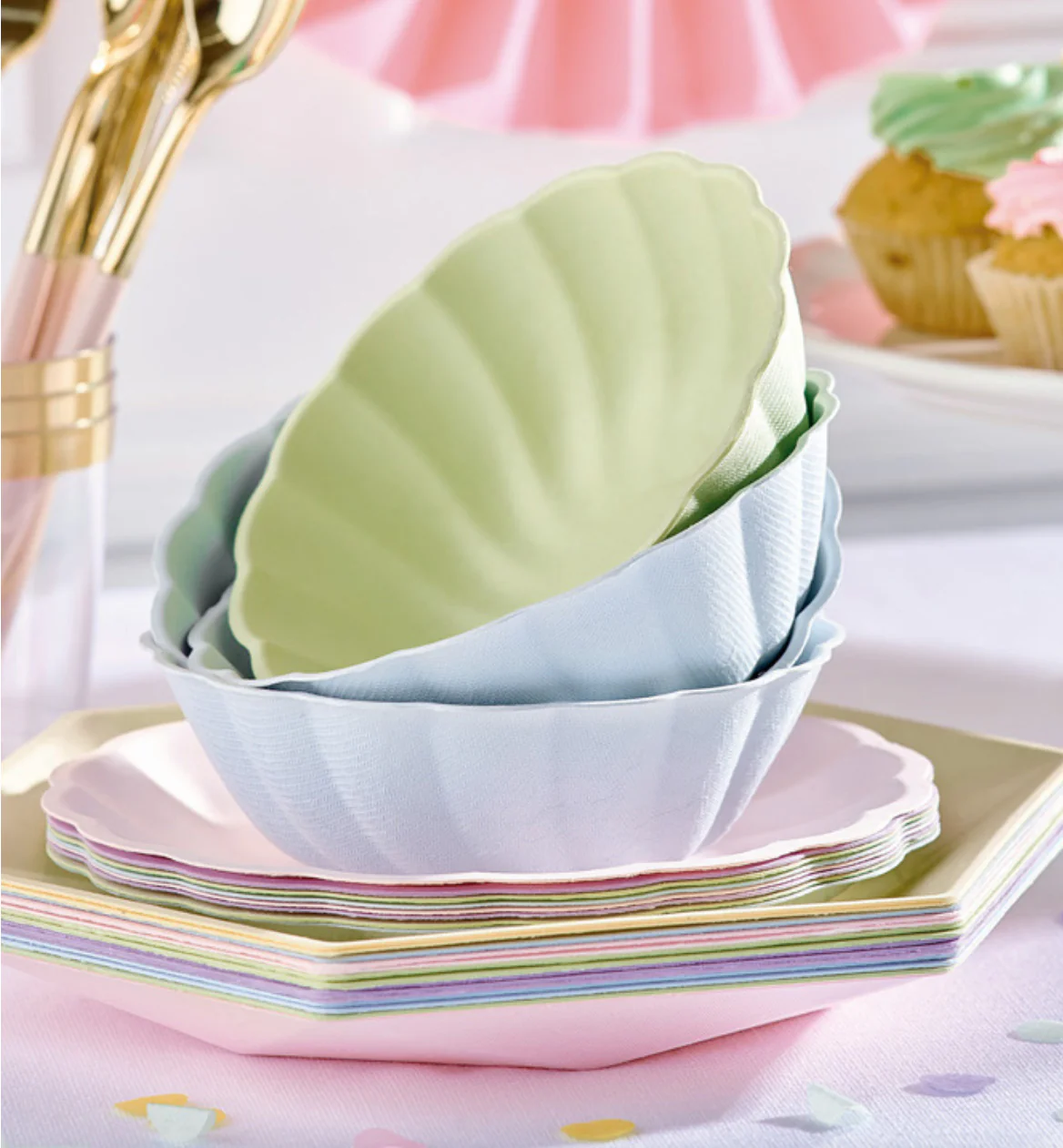 Vert Decor pyöreä kulho 15 cm keltainen 6 kpl/pkt - Image 2