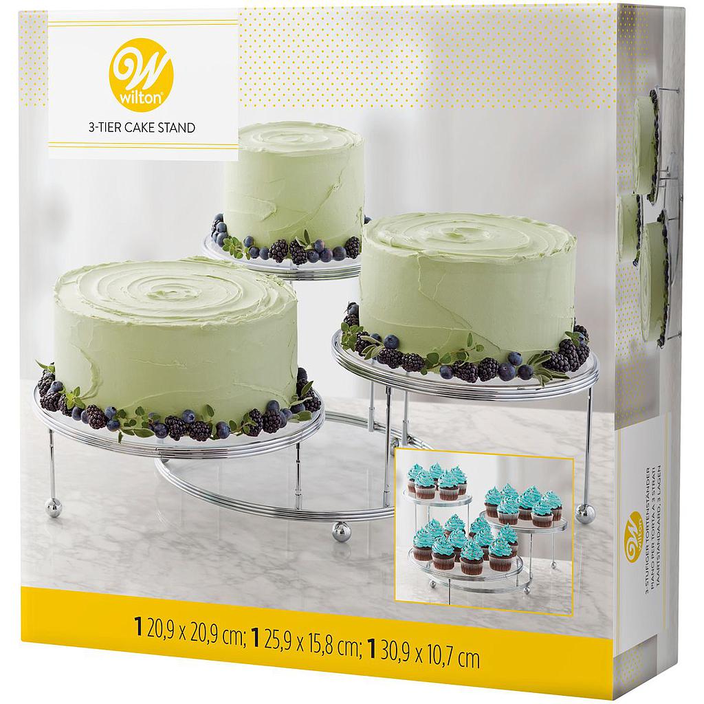 Wiltonin CakesN More 3-tasoinen teline